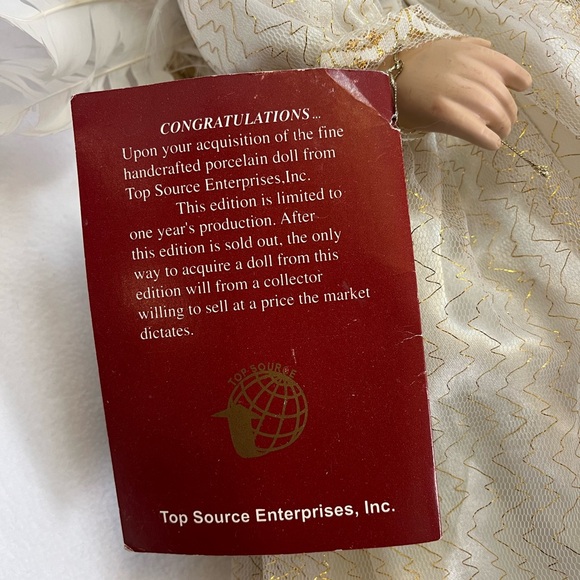 Top Source Gift of Time Vintage Collectable Porcelain Angel Doll Alexandra - Picture 16 of 16